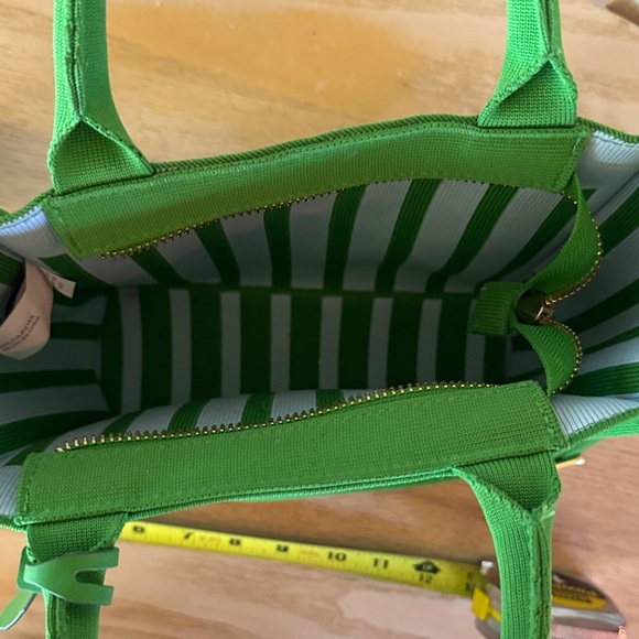 Kate Spade x Target Green and White Striped Handbag - Picture 4 of 5